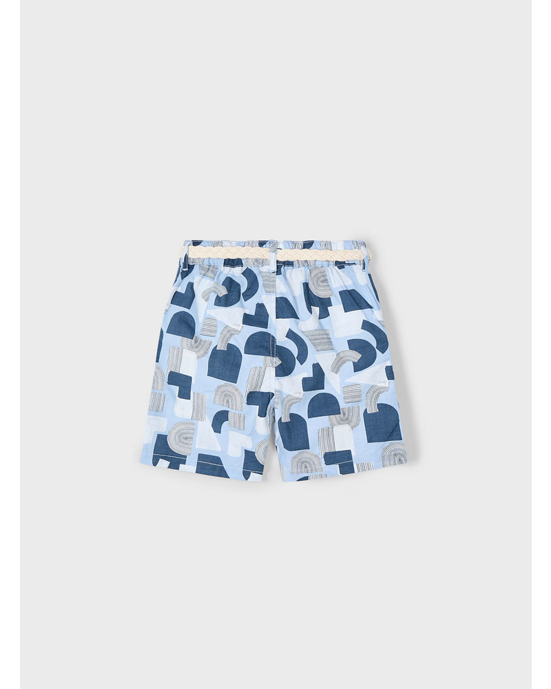 Mayoral Printed Short Set {Wht/Pearl}