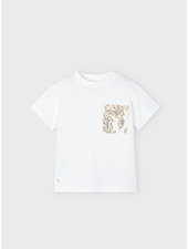 Mayoral Printed Short Set {Wht/Quartz}