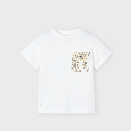 Mayoral Printed Short Set {Wht/Quartz}