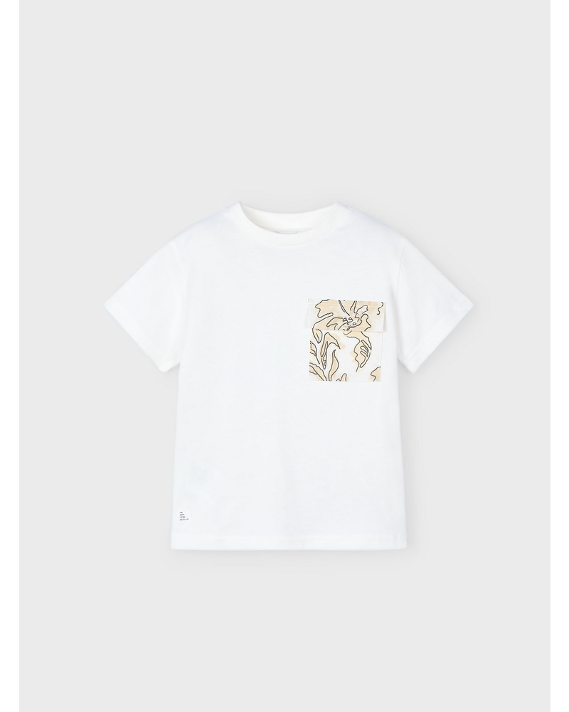 Mayoral Printed Short Set {Wht/Quartz}