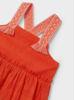 Mayoral Applique Strap Tiered Dress {Paprika}