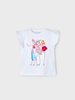 Mayoral Girlfriends Floral T-Shirt {White}