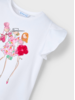 Mayoral Girlfriends Floral T-Shirt {White}