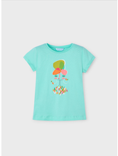 Mayoral Poised Girl T-Shirt {Aqua}