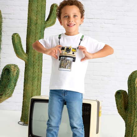 Mayoral City Camera Shirt {White}