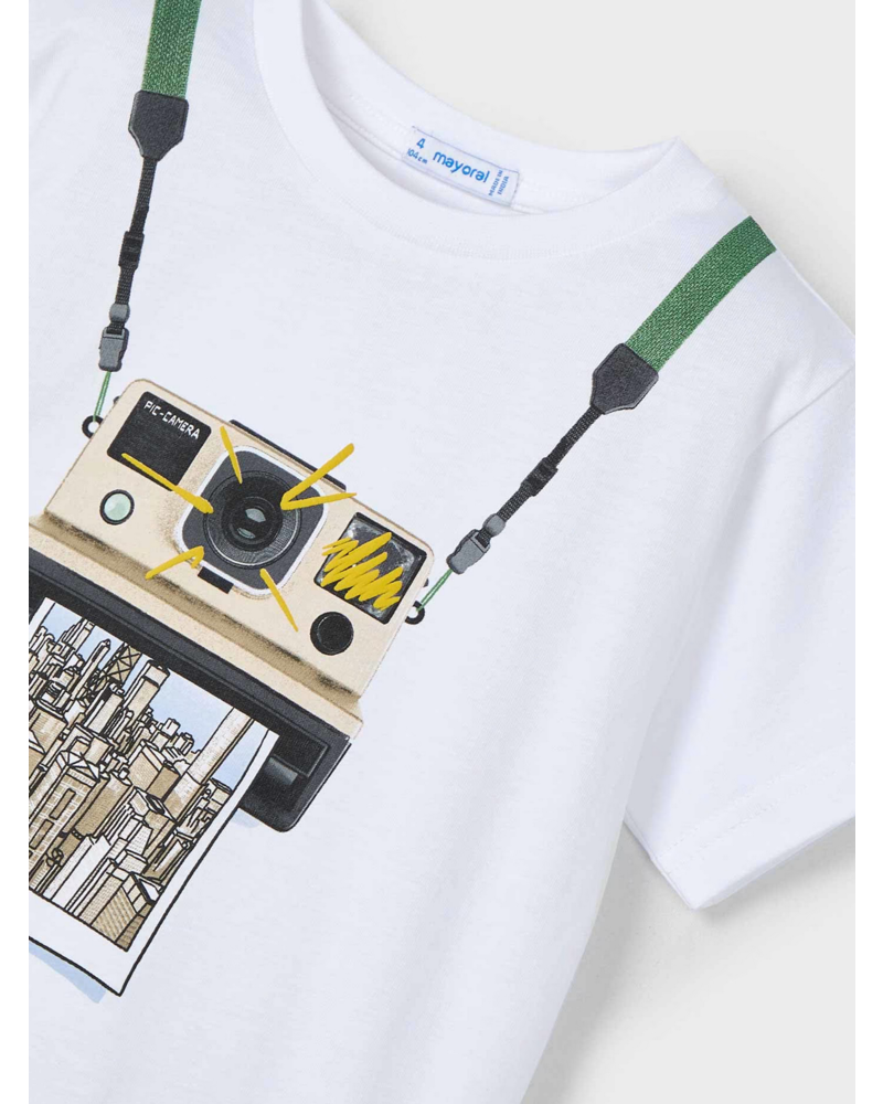 Mayoral City Camera Shirt {White}