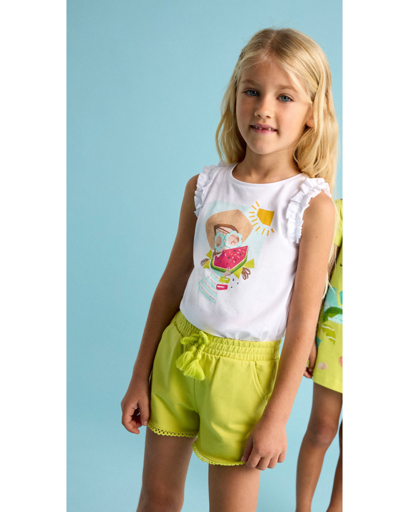 Mayoral Summer Watermelon Tank {White}
