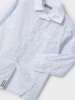 Mayoral Pattern Shirt w/ Twill Pants {Light Blue/Royal}