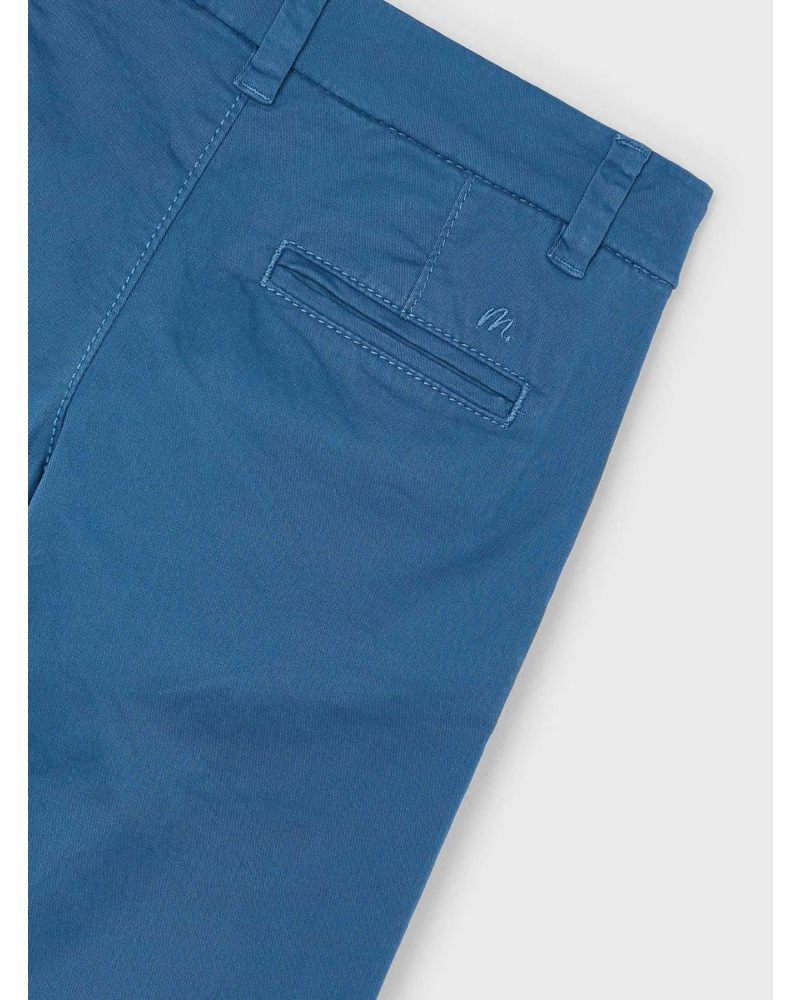 Mayoral Pattern Shirt w/ Twill Pants {Light Blue/Royal}