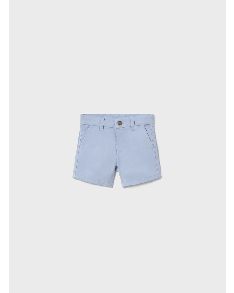 Mayoral Tropical Van Shirt w/ Short Set {White/Lt. Blue}