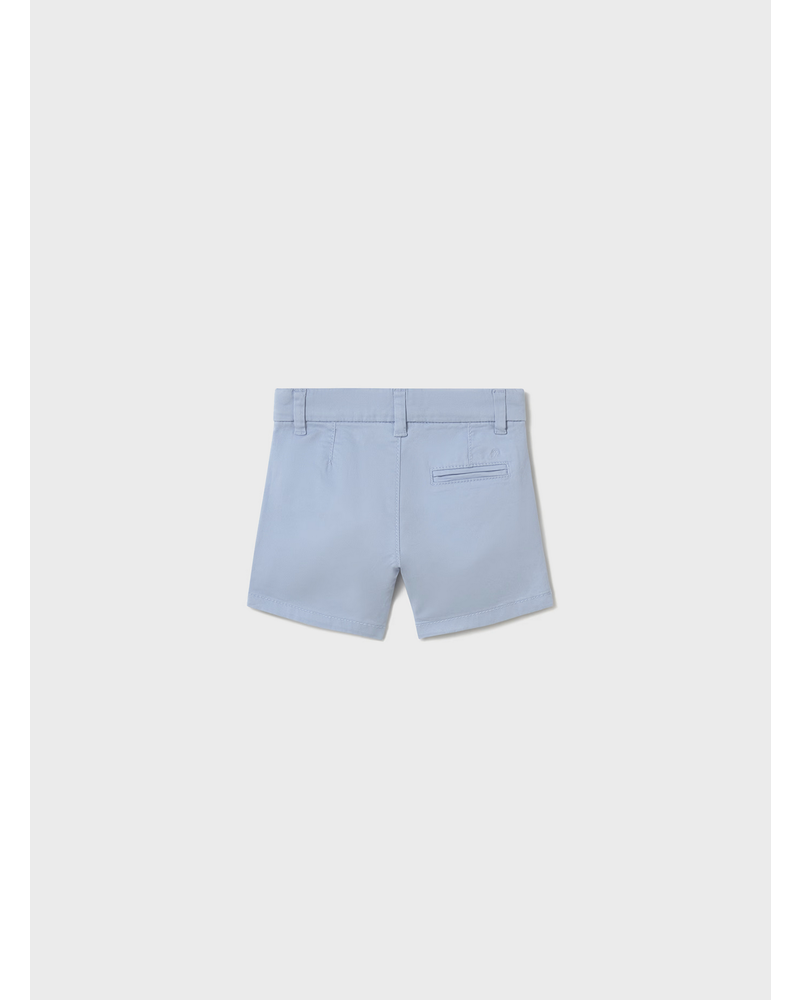 Mayoral Tropical Van Shirt w/ Short Set {White/Lt. Blue}
