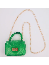 Sparkle Sisters Clear Jelly Purse {Green}