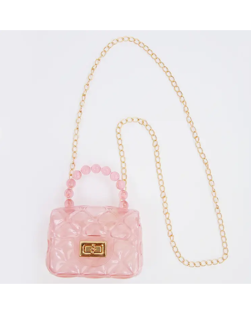 Sparkle Sisters Clear Jelly Purse {Pink}