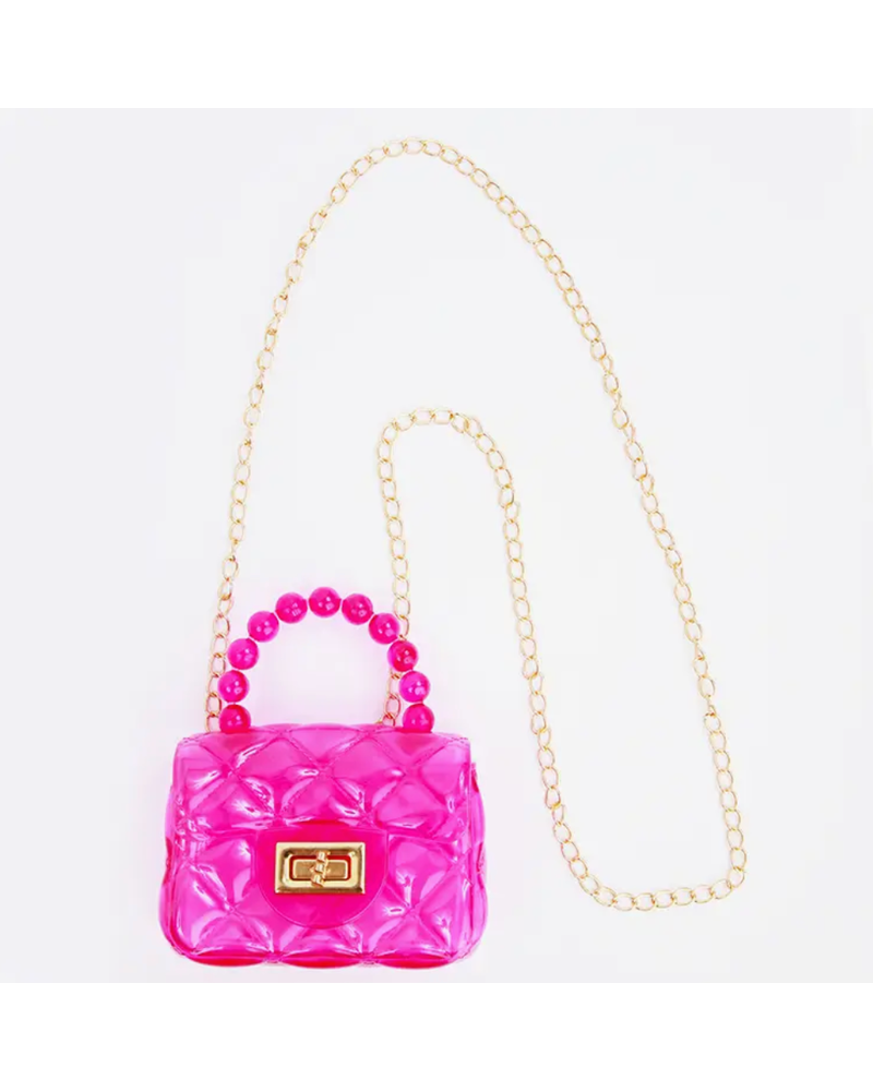 Sparkle Sisters Clear Jelly Purse {Hot Pink}