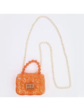 Sparkle Sisters Clear Jelly Purse {Orange}