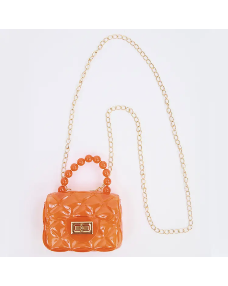 Sparkle Sisters Clear Jelly Purse {Orange}