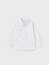 Mayoral Sailboat Shirt w/ Short Set {White/Royal}
