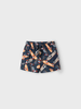 Mayoral Skateboard Shirt w/ Swim Trunk Set {White/Graphite}