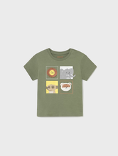 Mayoral Animal Shirt {Olive}