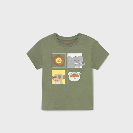 Mayoral Animal Shirt {Olive}