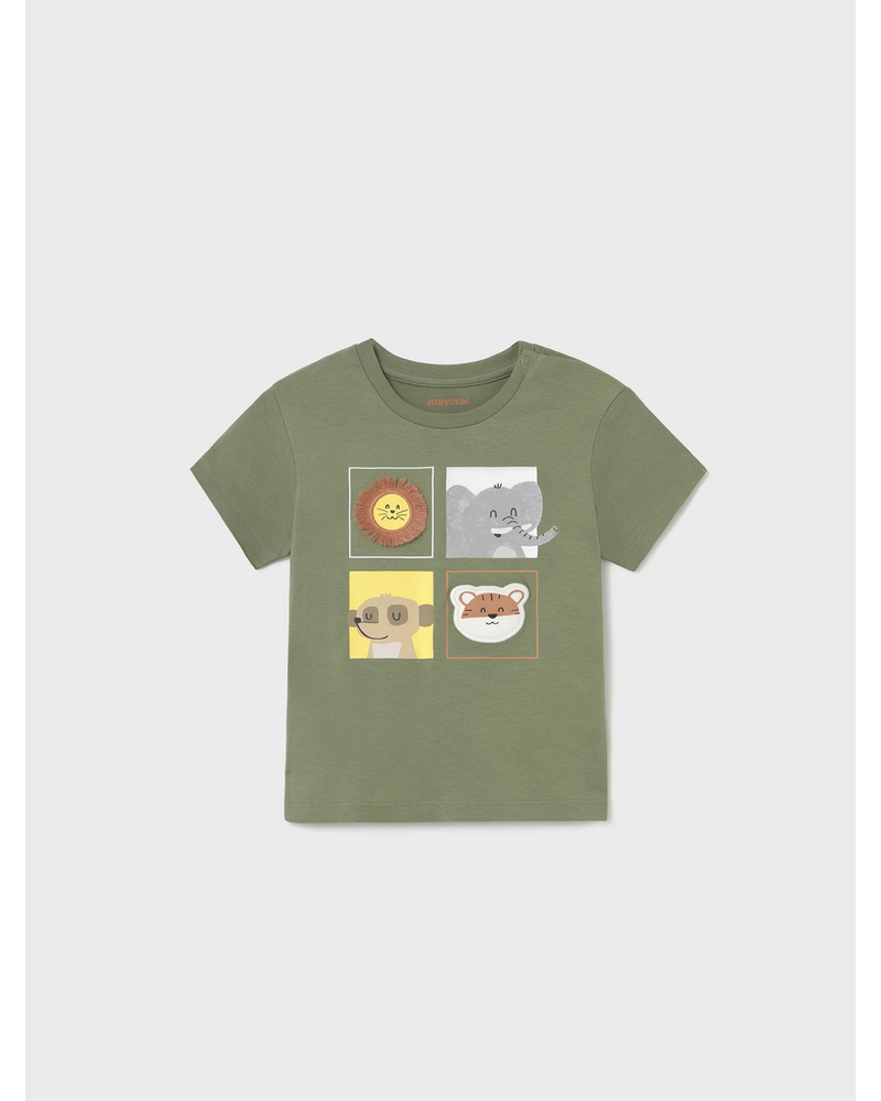 Mayoral Animal Shirt {Olive}