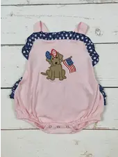 Sassy Kids Palace Patriotic Dog Bubble {Pink}