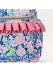 Sassy Kids Palace Floral Ruffle Backpack {Blue/Pink}
