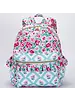 Sassy Kids Palace Floral Ruffle Backpack {Pink/Lt. Blue}