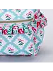 Sassy Kids Palace Floral Ruffle Backpack {Pink/Lt. Blue}