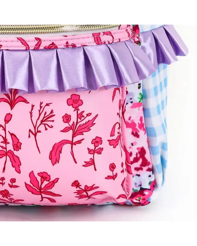 Sassy Kids Palace Floral Ruffle Backpack {Lavender/Pink}