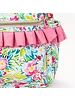 Sassy Kids Palace Floral Ruffle Backpack {Lime/Pink}
