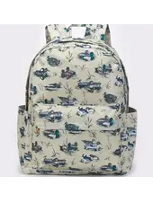 Sassy Kids Palace Mallard Ducks Backpack {Grey/Green}
