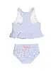 Ruffle Butts Seersucker Peplum Tankini 2 Piece Swimsuit w/ Ruffles {Periwinkle/Wht} S25