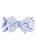 Ruffle Butts Seersucker Swim Bow Headband {Periwinklw/Wht}