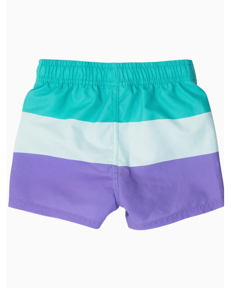 Rugged Butts Marine Color Block Swim Trunks {Lav/Mint/Grn}