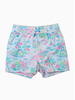 Rugged Butts Tropical Resort Swim Trunks {Wht/Turq/Lime/}