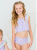 Ruffle Butts Magical Mermaid Racerback Flutter Tankini 2Pc Swimsuit {Lav/Mint}