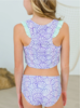 Ruffle Butts Magical Mermaid Racerback Flutter Tankini 2Pc Swimsuit {Lav/Mint}