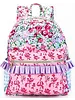 Sassy Kids Palace Floral Ruffle Backpack {Lavender/Pink}