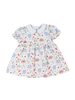 Cypress Row School Supplies Collins Classic Dress {Wht/Multi}