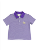 Cypress Row Purple Stripe Tailgate Polo {Wht/Purp}