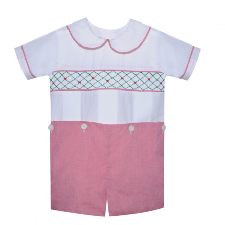 Remember Nguyen Percy Button on Suit {Red/Wht}