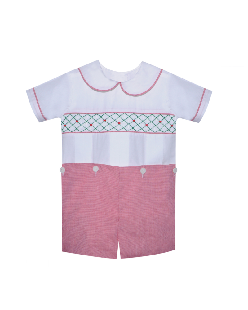 Remember Nguyen Percy Button on Suit {Red/Wht}