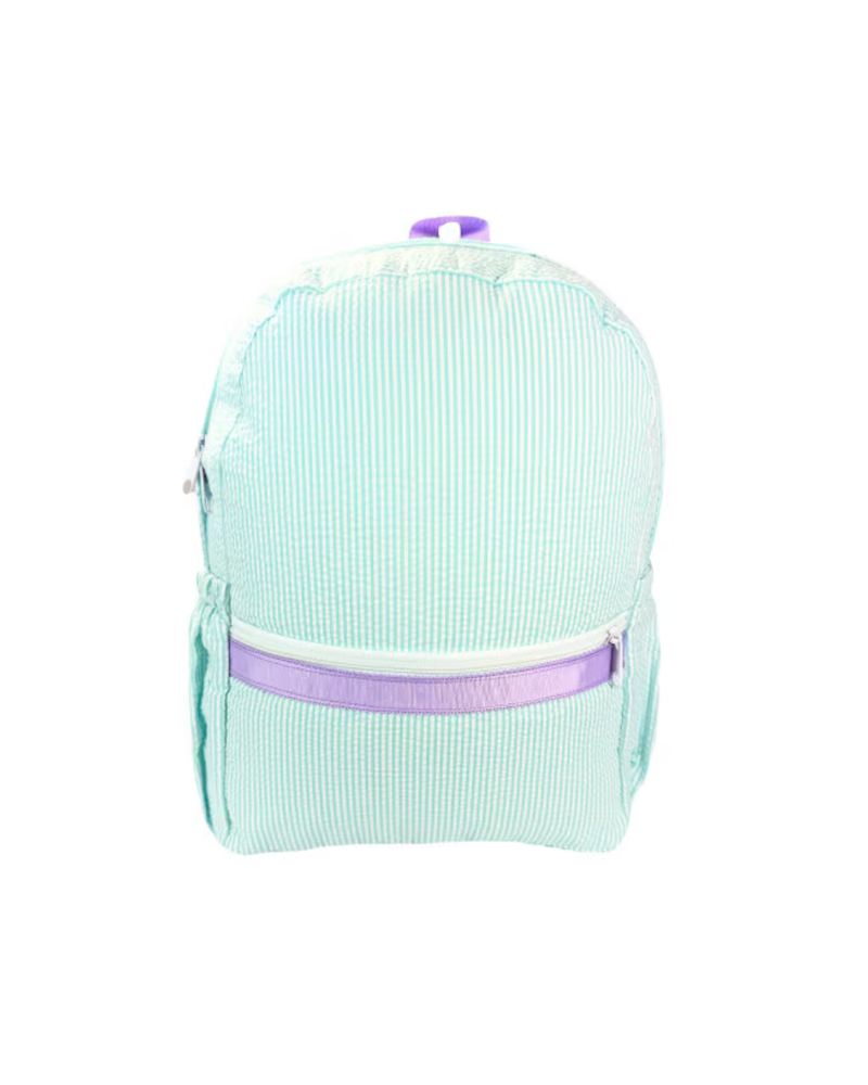 *NEW * Seersucker Backpack w/ Pockets {Mermaid}