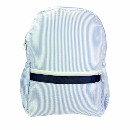 *NEW * Seersucker Backpack w/ Pockets {Skipper}