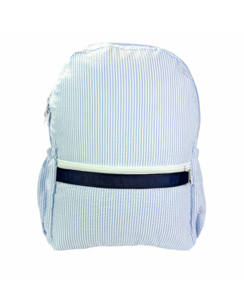 *NEW * Seersucker Backpack w/ Pockets {Skipper}