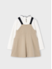 Mayoral  Bow Pinafore Jumper {Khaki/Black}