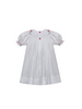 Remember Nguyen Christmas Ribbons Cate Bishop Dress {White} F25