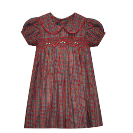 Remember Nguyen Plaid Juliette Dress {Red} F25