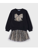 Mayoral Tulle Skirt Set {Tan/Gray} F25